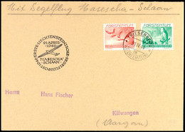 LIECHTENSTEIN 1946, Segelflug-Brief "ERSTE LICHTENSTEINISCHE SEGELFLUGPOST 1946 MASESCHA-SCHAAN" Mit 20 U. 50 Rp. Flugpo - Sonstige & Ohne Zuordnung