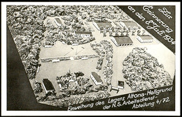 1934, Foto-AK "Zur Erinnerung An Den 8.7. - Einweihung Des Lagers Atoma-Hellgrund Der NS Arbeitsdienst-Abteilung 4/72, U - Sonstige & Ohne Zuordnung