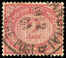 2 Mark Braunpurpur, Gestempeltes Bedarfsstück (falzhell) Mit K1 SHANGHAI DP B 19.2.01 (Steuer 120,-), Katalog: V37e O - China (kantoren)