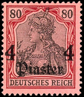 4 Piaster Auf 80 Pfennig Postfrisch, Kabinett, Michel 90,-, Katalog: 31 ** - Turkse Rijk (kantoren)