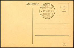 "ARGHANA MADEN 10.10.1918" Auf Blanko-Postkarte, Seltener Stempel, Tadellos  BF - Turquie (bureaux)