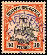 HERBERTSHÖHE Violett, Je Klar 20, 25 Und Pfg Schiffszeichnung, Katalog: 10/12 O - Deutsch-Neuguinea