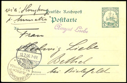 1906, Ganzsachenkarte 5 Pfg Kaiseryacht, Stempel HERBERSTHÖHE DNG 23.5 06 (in Der Unteren Linken Ecke, Wertstempel Nicht - Sonstige & Ohne Zuordnung