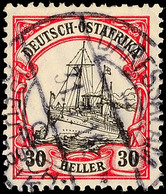 DARESSALAM, 2 1/2 - 30 Heller, Alle 6 Werte Mit Kriegsdaten Aus 1914/5, Saubere Feinste Kabinettstücke, Katalog: 30/35 O - Duits-Oost-Afrika