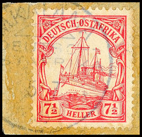 MKALAMA 5.7 10 Fast Vollständig Auf Briefstück 7½ Heller Kaiseryacht, ARGE 80,-, Katalog: 32 BS - Duits-Oost-Afrika