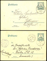 MOROGORO 28/6 09 Und MUANZA 14 9 05; Je Klar Auf GA-Karte 4 Heller Nach Göttingen Bzw. Berlin, Bedarf, Katalog: P18(2) G - German East Africa