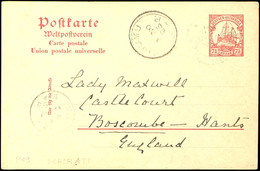 SCHIRATI 5/11 05, Zart Auf GA-Karte 7½ Heller Aus Muansa Nach Boscombe/England Mit Ank.Stpl., Bedarf, Katalog: P19 BF - German East Africa