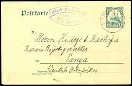 SSONGEA 11/6 10, Klar Auf GA-Karte 4 Heller Nach Tanga, Bedarf, Katalog: P18 BF - Duits-Oost-Afrika