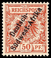50 Pf. Ungebraucht Mit Neugummi, Mi. 280,- Für *, Katalog: II NG - German South West Africa