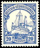 10 Und 20 Pfennig Ohne Wasserzeichen, Postfrisch, Ohne Signatur, Michel 155,-, Katalog: 13,14 ** - German South West Africa