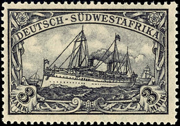 3 Mark Kaiseryacht Mit Wasserzeichen, Luxus Postfrisch, Unsigniert, Mi. 55,-, Katalog: 31Ba ** - Deutsch-Südwestafrika