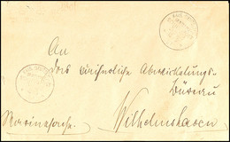 MSP No. 22 18.5.01 (SMS Wolf), 2x Recht Klar Auf Dienstbrief (vierseitig Im Format Verkleinert, Zusammengeklebt) Mit Rüc - German South West Africa