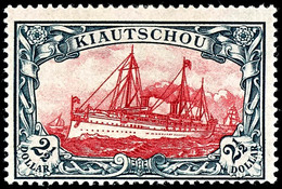 2 1/2 Dollar Kaiseryacht, A-Zähnung, Ungebraucht Mit Originalgummierung, Gepr. Steuer BPP, Mi. 1.800.-, Katalog: 27A * - Kiaochow