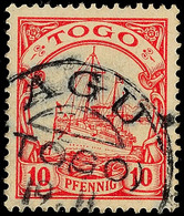 AGU 19.11, Klar Auf 10 Pfg Kaiseryacht, Katalog: 9 O - Togo