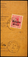 "REMICOURT 4 VII 18", Klar Rückseitig Auf Postanweisungsteil 10 C., Katalog: 14 BS - WWI