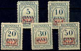 5 Bani - 50 Bani Portomarken, Tadellos Postfrisch Mit Der Für Diese Ausgabe üblichen Gummierung, Mi. 400.-, Katalog: 1/5 - Sonstige & Ohne Zuordnung