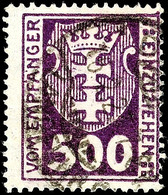 500 Pfg., Wasserzeichen Liegend, Mit Zeitgerechtem Stempel, Tadellos, Fotobefund Tworek BPP, Mi. 400,-, Katalog: 19Y Oo - Sonstige & Ohne Zuordnung