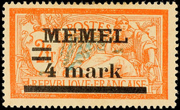 4 M Auf 2 Fr. In Angegebener Type Tadellos *, Mi. 70.-, Katalog: 31IyPFIa * - Memelland 1923