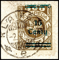 15 C. Auf 400 M. Mit PF VIII Auf Briefstück, Fotobefund Klein VP "echt Und Einwandfrei", Mi. 500.-, Katalog: 212IPF VIII - Memelland 1923
