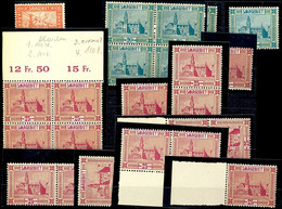 16 Verschiedene Plattenfehler Tadellos Postfrisch: 98I Fotokurzbefund Ney BPP, 99I, II,IV Und V, 100I-XI, Mi. 735,--, Ka - Other & Unclassified