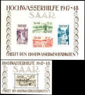 Hochwasser-Blockpaar, Postfrisch, Mi. 1.600,-, Katalog: Bl.1/2 ** - Other & Unclassified