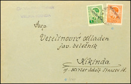 Mischfrankatur Aus 0,50 Din. Mit 1 Din. Auf Portogrechtem Ortsbrief Mit Aufgabe-Stpl. VEL.KIKINDA/12 Vom 10.12.41 Und Mi - WW2