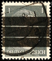 1 Pfg Hitler, Aufdruck Drei Balken, Tadellos Mit Stempel Von Barsinghausen, Mi. 350.-, Katalog: 1II O - Barsinghausen