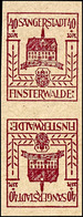 40 + 35 Pfg Wiederaufbau, Senkrechtes Kehrdruck-Paar, Tadellos Postfrisch, Unsigniert, Mi. 250.-, Katalog: 10K ** - Finsterwalde