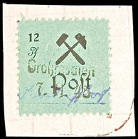 12 Pf. Schwarz A. Grün, Type IV (Schusterhammer), Klarer Kleiner Notstempel Vom 7.11.45, Tadellos, Mi. 200,-, Katalog: 2 - Grossraeschen