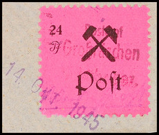 24 Pf. Freimarke, Type IV, A. Tadellosem Kl. Briefstück, Mi. 200.-, Katalog: 26IV BS - Grossräschen