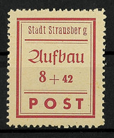 8 Pfg Mit Plattenfehler "weiter Abstand Zwischen R Und G Von Strausberg", Postfrisches Kabinettstück, Mi. 120,-, Katalog - Other & Unclassified