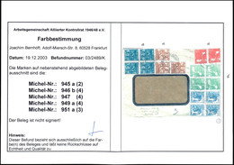 10 Pf. Arbeiter Gelblichgrün Im 4er-Block Mit Zusatzfrankatur A. Portogerechtem Fernbrief Vom 12.7.48, Fotobefund Arge K - Andere & Zonder Classificatie