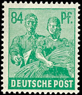 84 Pf. Arbeiter Dunkelsmaragdgrün, Postfrisch, Fotobefund Arge Kontrollrat, Mi. 200,-, Katalog: 958c ** - Andere & Zonder Classificatie