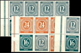 Heftchenblätter 123 Und 124 Und Zusammendrucke W 158 Und S 294 Je Tadellos Postfrisch, Mi. 76,--, Katalog: HBl.123+124 E - Andere & Zonder Classificatie