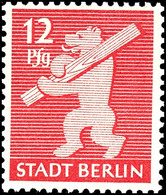 12 Pf Berliner Bär In Angegebener Type Tadellos Postfrisch, Tiefst Gepr. Busch BPP, Mi. 300,--, Katalog: 5AAwbx ** - Andere & Zonder Classificatie