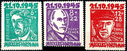 6+14 Bis 12+28 Pf Opfer Des Faschismus Tadellos Postfrisch, Gepr. Zierer BPP, Mi. 120,--, Katalog: 20/22 ** - Sonstige & Ohne Zuordnung