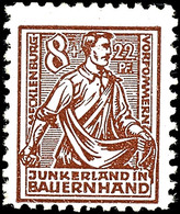 8+22 Pf Bodenreform In Aa-Farbe Tadellos Postfrisch, Tiefst Gepr. Zierer BPP, Mi. 300,--, Katalog: 24aa ** - Other & Unclassified