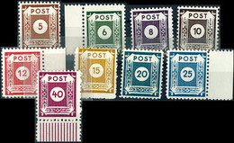 5-40 Pf Postmeisterzähnung Coswig In Type II Komplett Tadellos Postfrisch, Gepr. Zierer BPP, Ströh BPP Oder Findeisen BP - Andere & Zonder Classificatie
