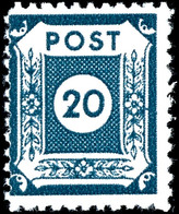 20 Pf Postmeisterzähnung Klotzsche In C-Farbe Tadellos Postfrisch, Gepr. Zierer BPP, Mi. 300,--, Katalog: 48Fc ** - Andere & Zonder Classificatie