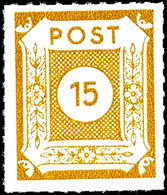 15 Pf Postmeistertrennung Loschwitz In B-Farbe Tadellos Postfrisch, Tiefst Gepr. Zierer BPP, Mi. 600,--, Katalog: 47Gb * - Other & Unclassified