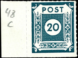 20 Pf Postmeistertrennung Loschwitz In C-Farbe Tadellos Postfrisch, Tiefst Gepr. Ströh BPP, Mi. 200,--, Katalog: 48Gc ** - Andere & Zonder Classificatie