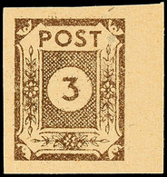 3 Pfg In Type BtxI Tadellos Postfrisch, Gepr. Ströh BPP, Mi. 80.-, Katalog: 51btxI ** - Andere & Zonder Classificatie