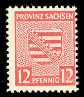 Postmeistertrennung Naumburg, 12 Pfg, Tadellos Postfrisch, Gepr. Ströh BPP, Mi. 75.-, Katalog: 71XB ** - Andere & Zonder Classificatie