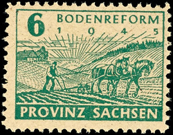 6 Pf Bodenreform Auf Y-Papier Tadellos Postfrisch, Tiefst Gepr. Jasch BPP, Mi. 110,--, Katalog: 85yaA ** - Other & Unclassified