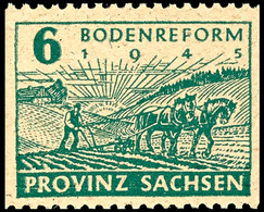 6 Pf Bodenreform Auf Y-Papier Waagerecht Gezähnt Tadellos Postfrisch, Tiefst Gepr. Ströh BPP, Mi. 350,--, Katalog: 85yaB - Other & Unclassified