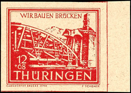 12+68 Pf Brückenbau In B-Farbe Tadellos Postfrisch, Tiefst Gepr. Ströh BPP, Mi. 60,--, Katalog: 113by ** - Other & Unclassified