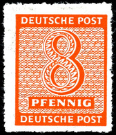 Postmeistertrennung Roßwein, Durchstich 16, 8 Pfg Mit Wz. Steigend, Tadellos Postfrisch, U.a. Gepr. Ströh BPP, Mi. 300.- - Andere & Zonder Classificatie