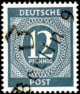 12 Pf Ziffer Grau Mit Bezirkshandstempelaufdruck "3 Berlin 9" Tadellos Ungebraucht (sauber Entfalzt), Sign. Dr. Herbst,  - Other & Unclassified