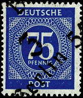 75 Pf Ziffer Mit Bezirkshandstempelaufdruck "3 Berlin 34" Tadellos Postfrisch, Sign. Fla., Mi. 300,--, Katalog: IvI ** - Andere & Zonder Classificatie