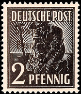 2 Pfg Schwarz, Tadellos Postfrisch, Kurzbefund Paul BPP "...einwandfrei", 250,-, Katalog: 182c ** - Andere & Zonder Classificatie